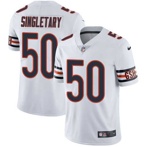 Nike Chicago Bears #50 Mike Singletary White NFL Vapor Untouchable Limited Jersey,We sell and wholesale Nike Chicago Bears #50 Mike Singletary White NFL Vapor Untouchable Limited Jersey on line form chian!